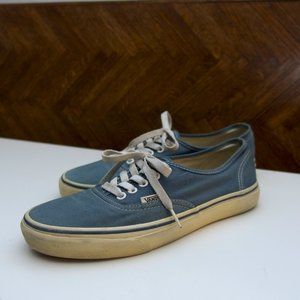 Vans Authentic Men's Size 9 Light Blue Sun Faded Midsole